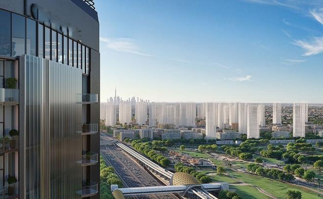 Квартира 1+1 с видом на море в Дубай