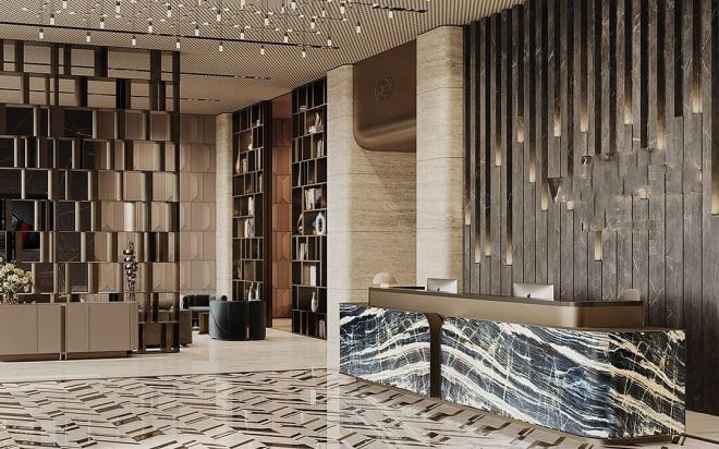 Квартира 1+1 с видом на море в Дубай