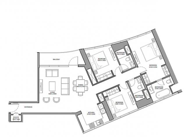 Квартира 1+1 в Дубай