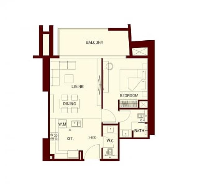 Квартира 3+1 в Дубай