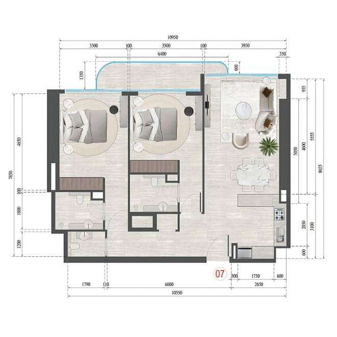 Квартира 0+1 в Дубай