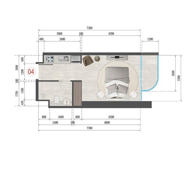 Квартира 2+1 в Дубай