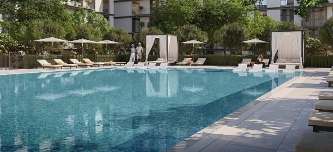 Квартира 2+1 с видом на море в Дубай