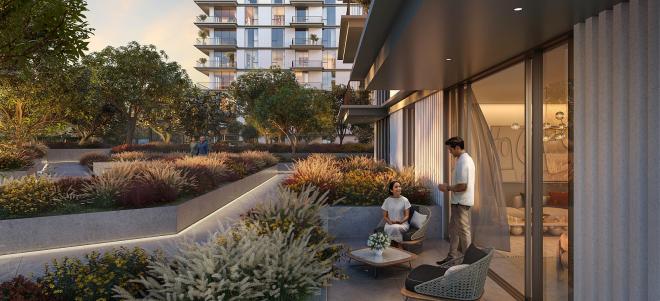 Квартира 2+1 с видом на море в Дубай