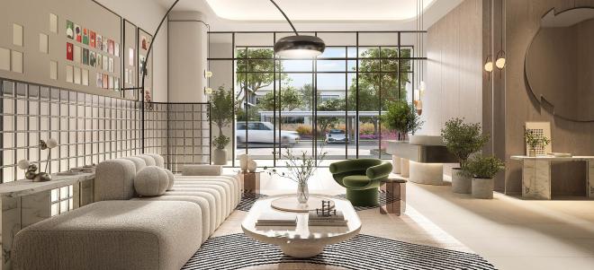 Квартира 2+1 с видом на море в Дубай