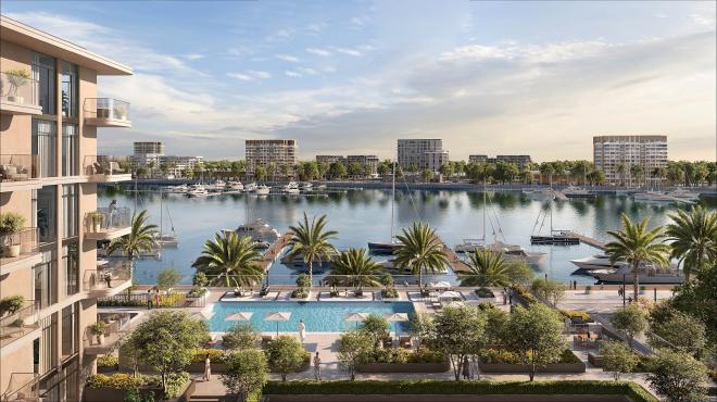 Квартира 2+1 с видом на море в Дубай