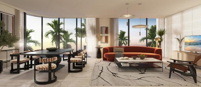 Квартира 3+1 с видом на море в Дубай