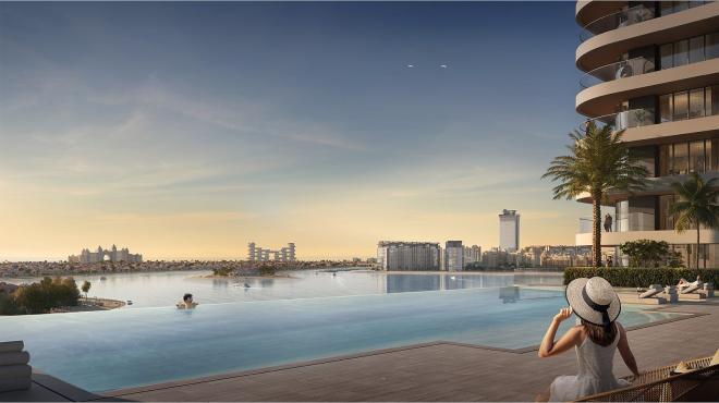 Квартира 4+1 с видом на море в Дубай