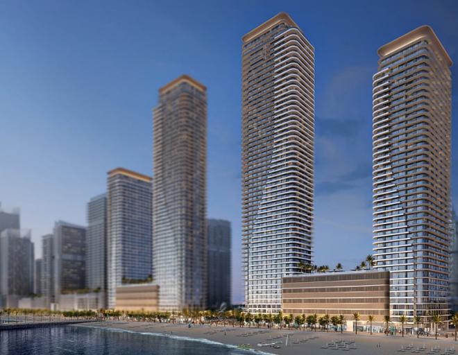 Квартира 3+1 с видом на море в Дубай