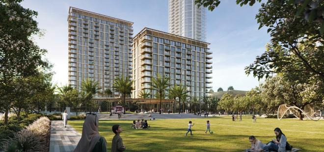 Квартира 2+1 с видом на море в Дубай