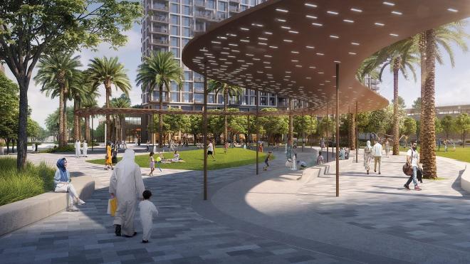 Квартира 2+1 с видом на море в Дубай