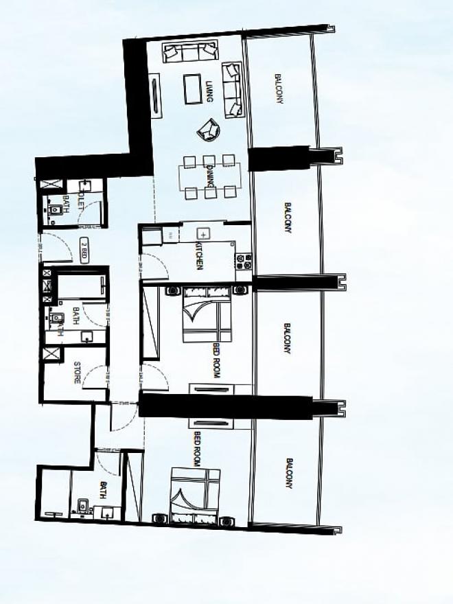 Квартира 0+1 в Дубай