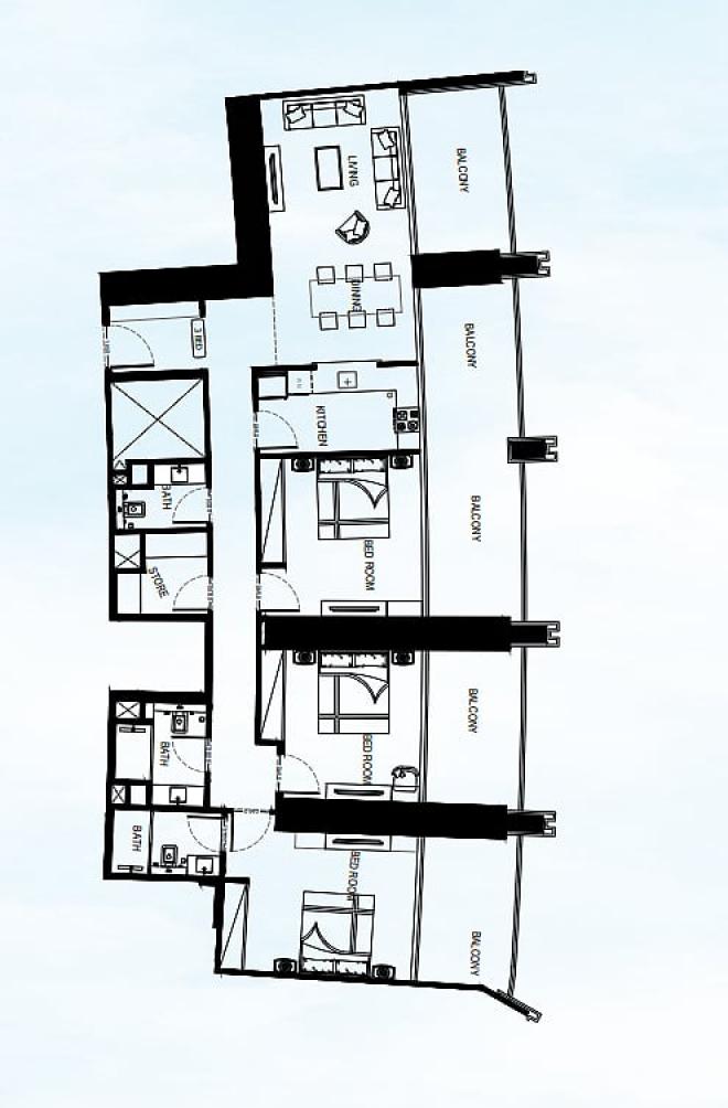 Квартира 0+1 в Дубай