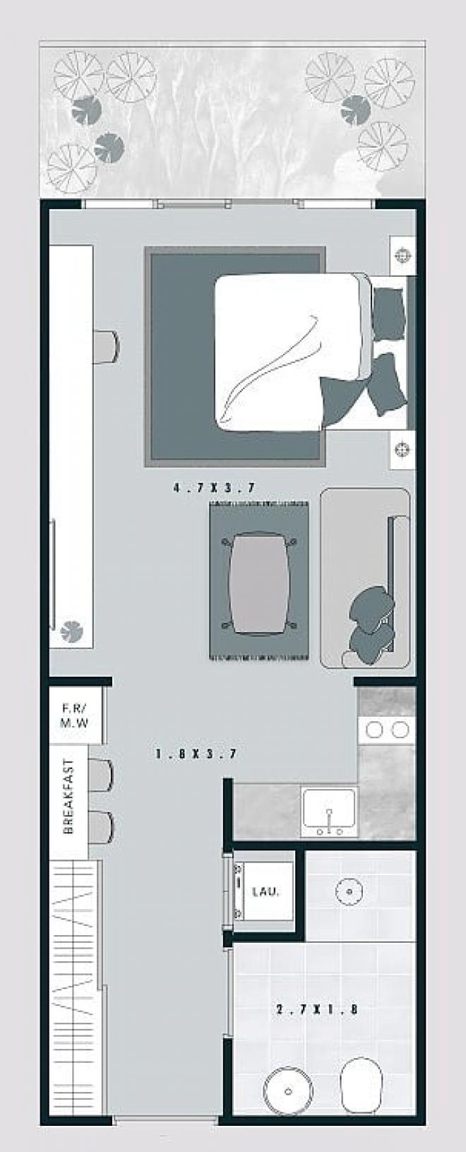 Пентхаус 2+1 в Дубай