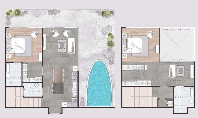 Пентхаус 2+1 в Дубай