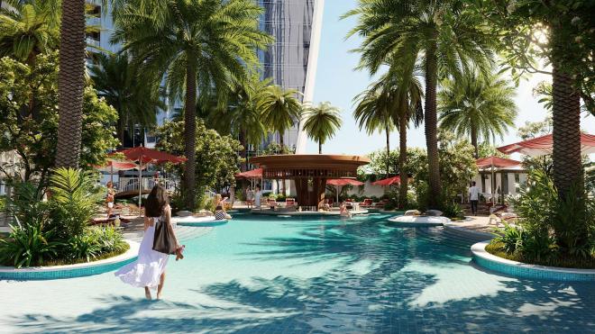 Пентхаус 5+2 с видом на море в Дубай