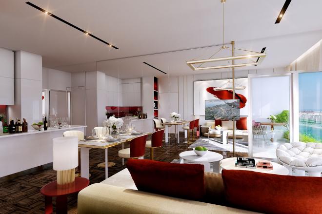 Пентхаус 5+2 с видом на море в Дубай