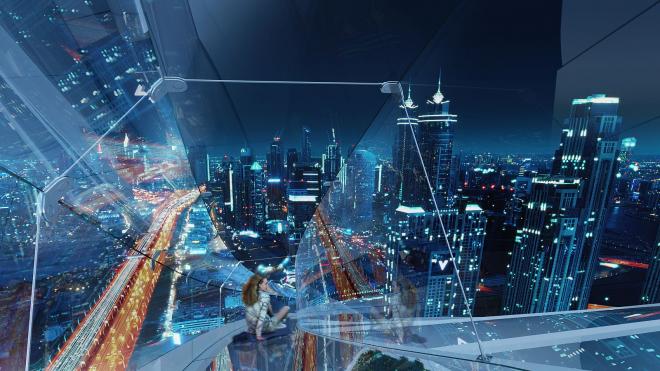 Пентхаус 5+2 с видом на море в Дубай