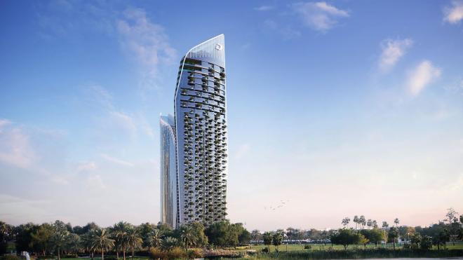 Пентхаус 4+1 с видом на море в Дубай