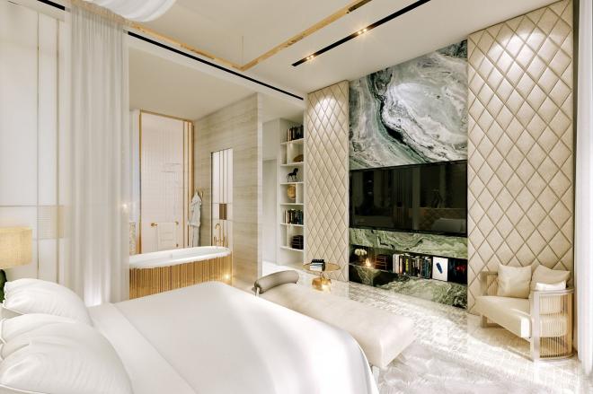 Пентхаус 4+1 с видом на море в Дубай