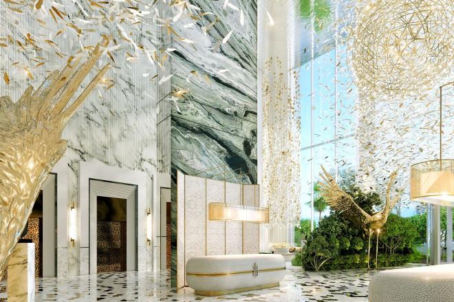 Пентхаус 4+1 с видом на море в Дубай