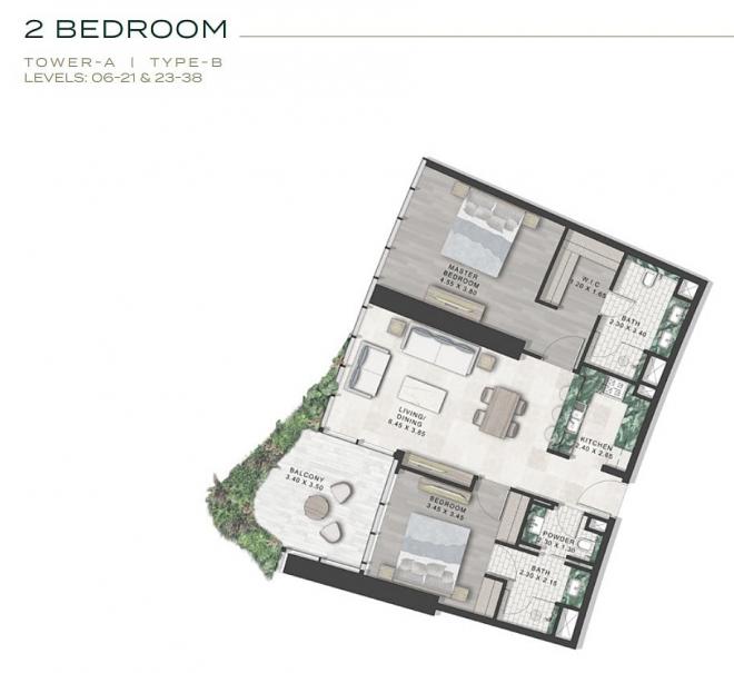 Пентхаус 4+1 с видом на море в Дубай
