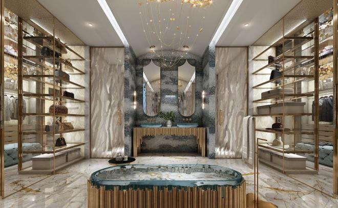 Дюплекс 4+2 с видом на море в Дубай