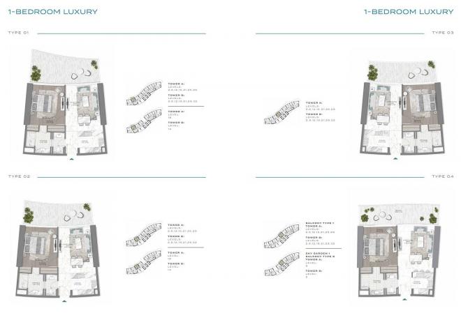 Дюплекс 4+2 с видом на море в Дубай