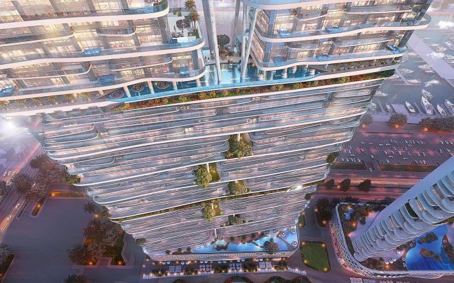 Пентхаус 4+2 с видом на море в Дубай