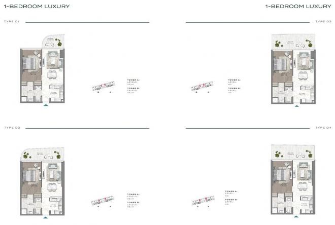 Пентхаус 4+2 с видом на море в Дубай