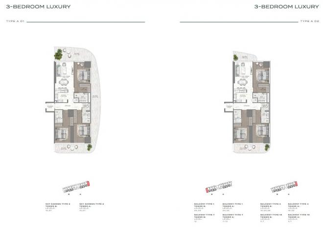 Пентхаус 4+2 с видом на море в Дубай