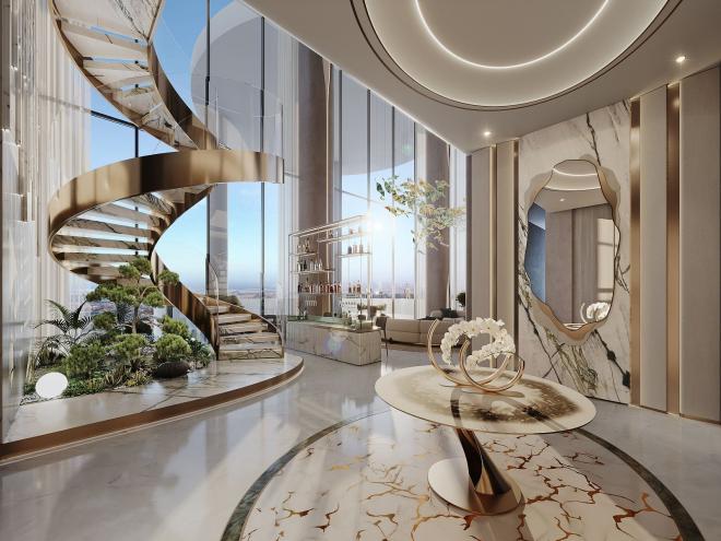 Дюплекс 5+2 с видом на море в Дубай