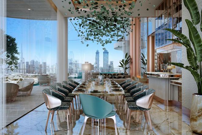 Дюплекс 5+2 с видом на море в Дубай