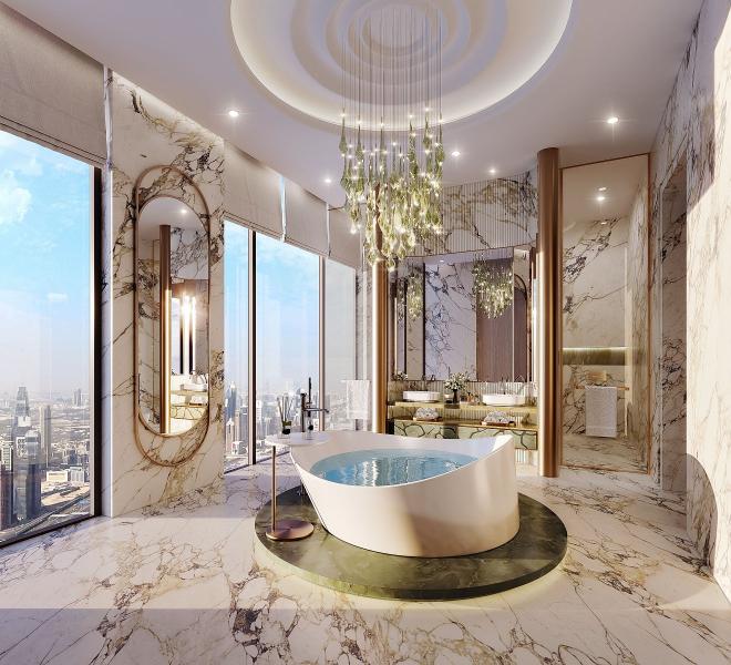 Дюплекс 5+2 с видом на море в Дубай