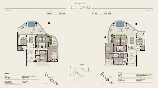 Дюплекс 5+2 с видом на море в Дубай