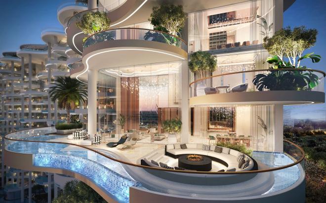 Дюплекс 5+2 с видом на море в Дубай