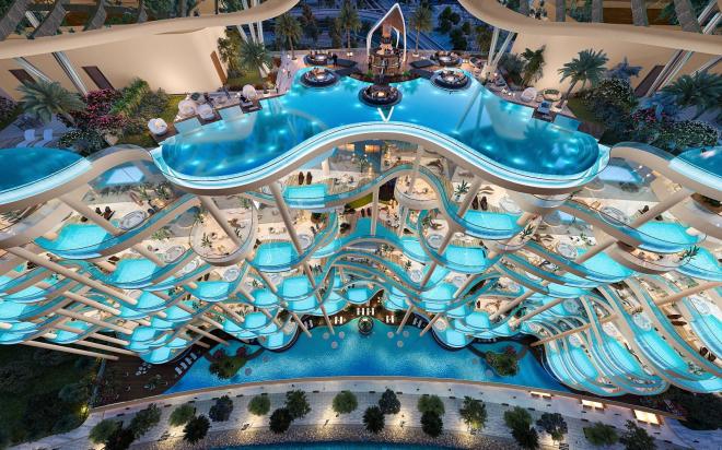 Дюплекс 5+2 с видом на море в Дубай