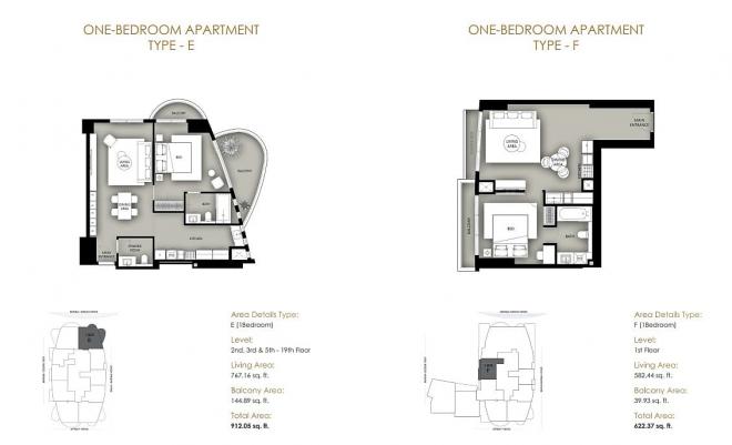 Пентхаус 5+2 с видом на море в Дубай