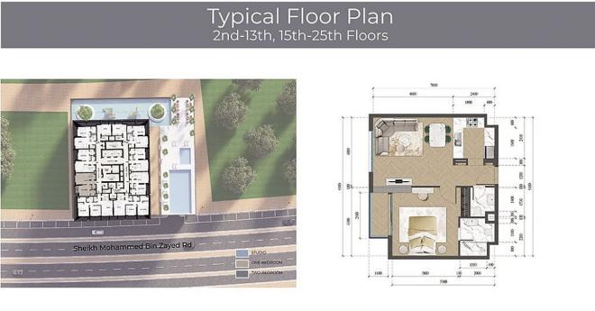 Квартира 1+1 в Дубай