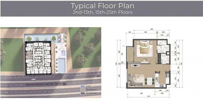 Квартира 1+1 в Дубай