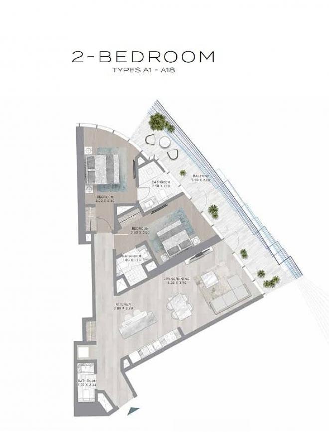 Пентхаус 4+1 в Дубай