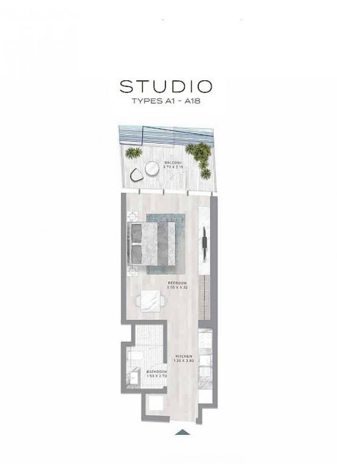 Пентхаус 4+1 в Дубай