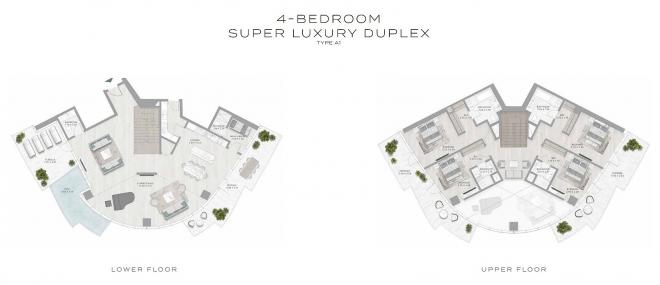 Пентхаус 4+1 в Дубай