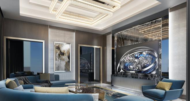 Пентхаус 5+2 с видом на море в Дубай