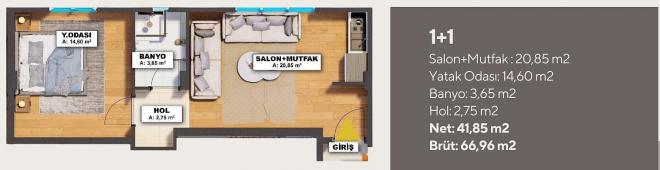 Квартира 2+1 в Стамбуле