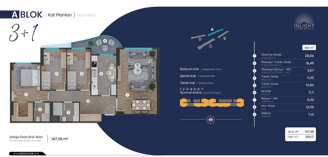 Квартира 2+1 в Стамбуле