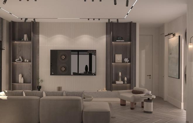 Квартира 2+1 с видом на море в Стамбуле