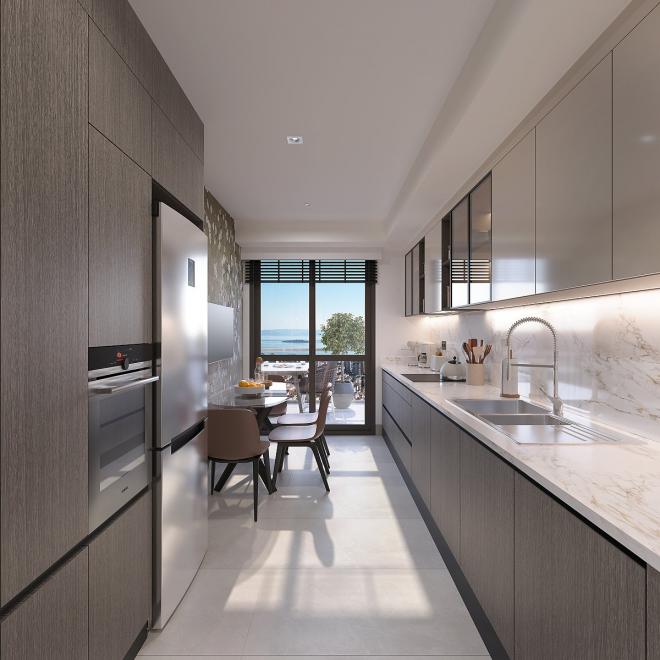 Квартира 2+1 с видом на море в Стамбуле