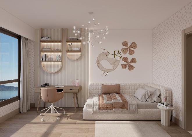 Квартира 3+1 с видом на море в Стамбуле