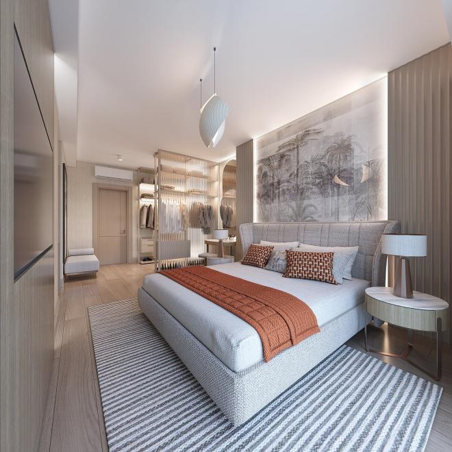 Квартира 3+1 с видом на море в Стамбуле